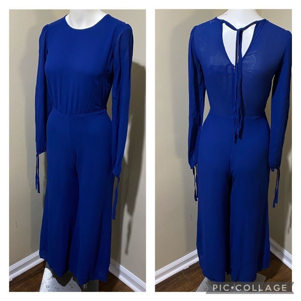 Reformation Cobalt Blue Jumpsuit Sz 0
